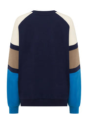 Layer up in this effortlessly cool sweatshirt. Made from our super soft and breathable cotton terry, it's the perfect transitional style you can wear throughout and after winter. Complete with our iconic colour blocking and statement logo embroidery, this is your must-have athleisure styling piece