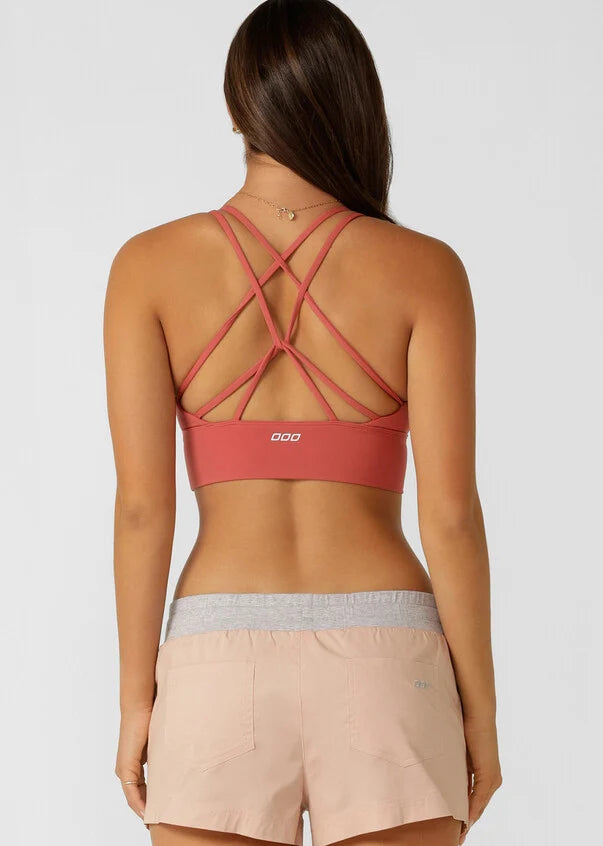 Meet your go-to all day support sports bra! The Lotus Longline Sports Bra by Lorna Jane will take you from weekday to weekend with its versatile design and smoothing all-day support. Made from our soft and stretchy Nothing 2 See Here™ Fabric, you'll feel confident through every twist and bend. The Lotus Sports Bra is a cut above the rest with its flattering V-neckline and too cute to cover strappy back detailing, making it perfect for everything from yoga to coffee dates. Pair this with the Lotus leggings o