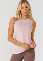 Lotus Muscle Tank - Sweet Pink