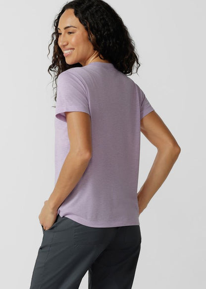 Lotus T-Shirt - Dusty Lilac Marl