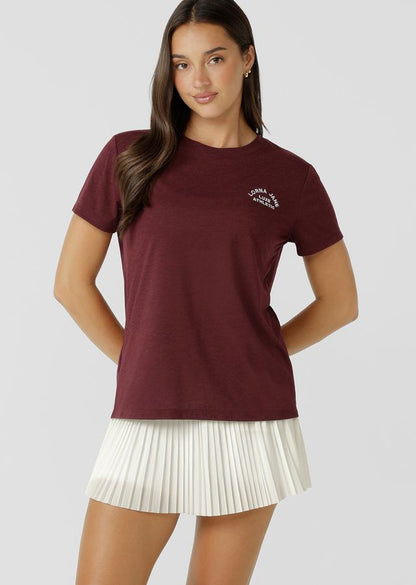  the Lotus T-Shirt. This Classic fit layering piece is made from lightweight and breathable LJ Active fabric, so it stretches with you in and out of the gym