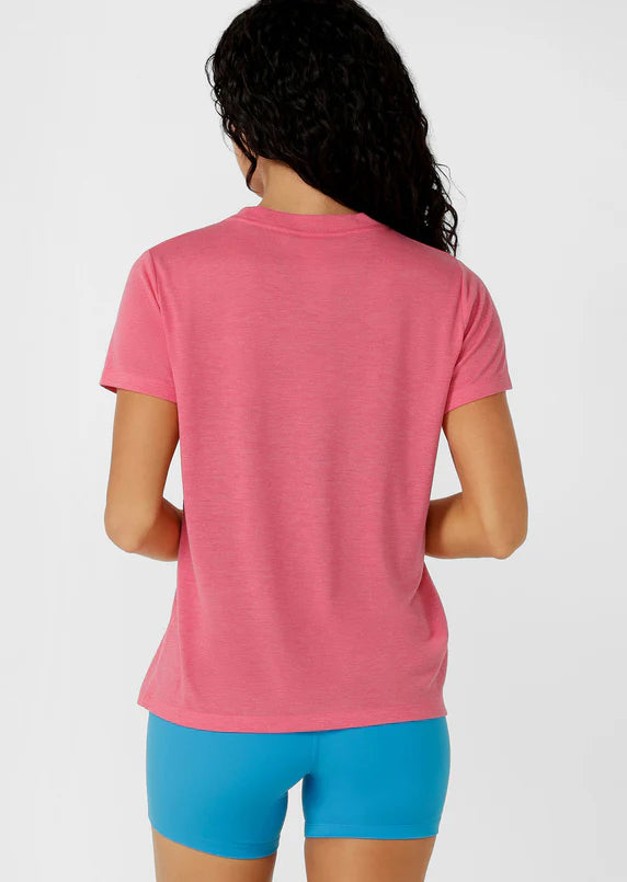Lotus T-Shirt - Vivid Pink Marl