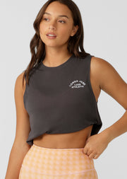 Get back to basics with the Lotus Muscle Tank. This relaxed fit layering piece is made from lightweight and breathable LJ Active fabric, so it stretches with you in and out of the gym. The versatile design is perfect to layer over your favourite LJ sports bra and leggings, or wear back with denim for your off-duty weekend look.
