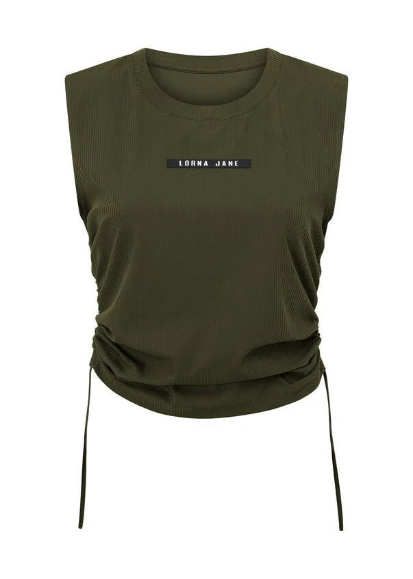 Pull Up Active Tank - Luxury Green