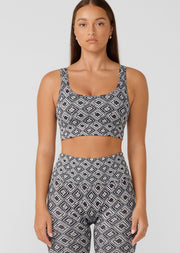 Elevate your activewear wardrobe with LJ's Rally Seamless Sports Bra. Designed for low intensity workouts with all-day support, this bra offers a seamless fit that moves with you, while providing a stylish and unique look that will make you stand out in any fitness class. Pair it back with the matching seamless bike short - This set is the perfect blend of comfort, style & function.
