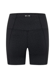 Feel refined and ready for anything in these sweat-wicking LJ Cloud bike shorts, featuring a limited edition LJ monogram print and iconic silver plate at back waist. The high rise soft fold waistband and no front seam provides comfort no matter how you move, and features a secret key pocket for your convenience.