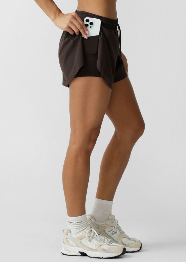 Run Around 2-In-1 Shorts - Volcano