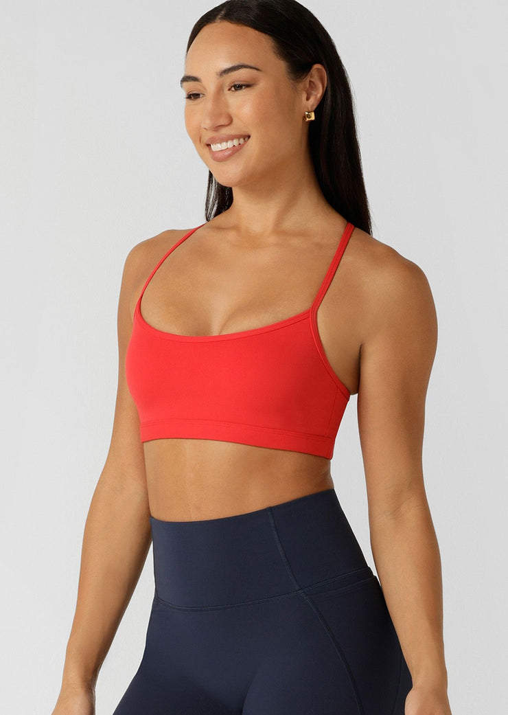 Experience all day support in the Seline Sports Bra. Made in our Nothing 2 See Here™ fabric with an intricate strappy back design and removable padding for added shape and support, you'll be reaching for this bra on repeat.