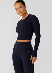 Serenity Long Sleeve Active Top - Midnight Blue