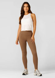 Experience all day comfort with these full length leggings. Made with our aloe-infused LJ Cloud fabric with a laser cut hem and secret waistband pocket, these leggings were designed specifically so you can wear them all day, everyday.