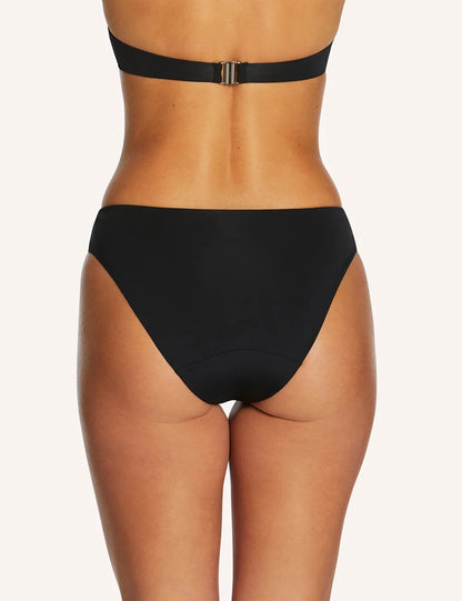 Made from buttery-soft, fully lined swim fabric, this flattering hikini brief features a slightly higher-rise waist and comfortable coverage with reliable protection you can trust.