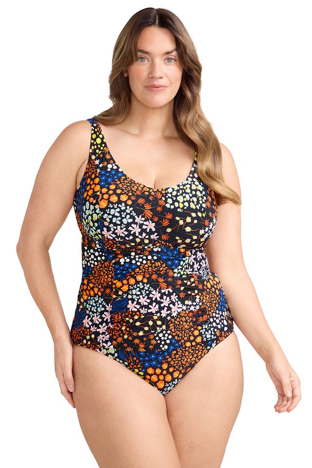 Milleflore Raphael E / F Cup Underwire Tankini Top - Black