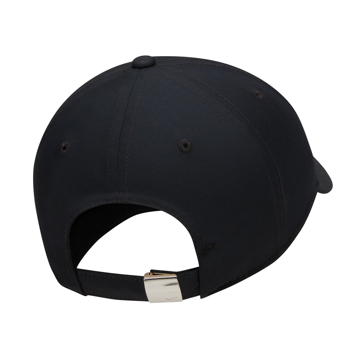 Club caps all have any-day style with mid-depth height.
Nike Dri-FIT technology moves sweat away from your skin for quicker evaporation, helping you stay dry and comfortable.
Twill fabric has a lightweight, smooth feel.
Swoosh-branded metal clamp lets you adjust your fit with ease.