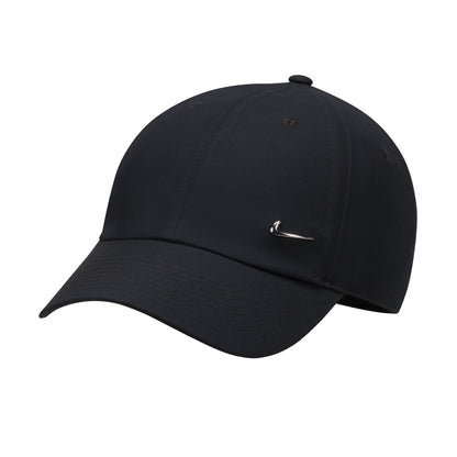 Club caps all have any-day style with mid-depth height.
Nike Dri-FIT technology moves sweat away from your skin for quicker evaporation, helping you stay dry and comfortable.
Twill fabric has a lightweight, smooth feel.
Swoosh-branded metal clamp lets you adjust your fit with ease.