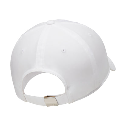Club caps all have any-day style with mid-depth height.
Nike Dri-FIT technology moves sweat away from your skin for quicker evaporation, helping you stay dry and comfortable.
Twill fabric has a lightweight, smooth feel.
Swoosh-branded metal clamp lets you adjust your fit with ease.