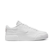 Elevate your style with the Nike Court Legacy Lift. Its platform midsole delivers a bold statement on top of the classic, easy-to-wear design. And don't worry, we've kept the fit you love.  Subtly layered upper keeps it classic and easy to wear. Rubber outsole delivers traction and durability. Padded heel and plush tongue feel soft.
