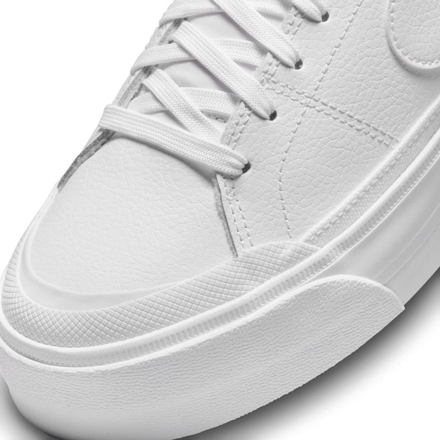 Elevate your style with the Nike Court Legacy Lift. Its platform midsole delivers a bold statement on top of the classic, easy-to-wear design. And don't worry, we've kept the fit you love.  Subtly layered upper keeps it classic and easy to wear. Rubber outsole delivers traction and durability. Padded heel and plush tongue feel soft.