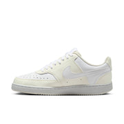 In love with the classic look of '80s basketball but have a thing for the fast-paced culture of today's game? Meet the Nike Court Vision Low Next Nature. Made from at least 20% recycled materials by weight, its crisp upper and stitched overlays are inspired by the days of hook-shots and tube socks. The padded collar and rubber outsole bring comfort and traction for your world.