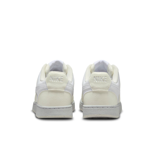 In love with the classic look of '80s basketball but have a thing for the fast-paced culture of today's game? Meet the Nike Court Vision Low Next Nature. Made from at least 20% recycled materials by weight, its crisp upper and stitched overlays are inspired by the days of hook-shots and tube socks. The padded collar and rubber outsole bring comfort and traction for your world.