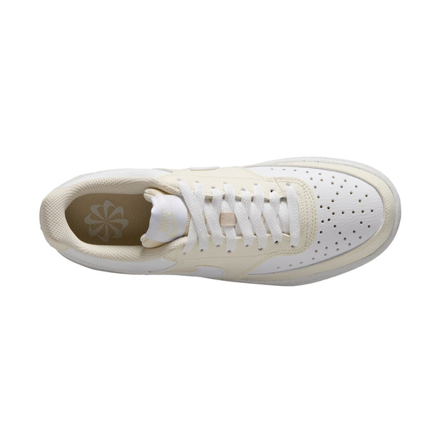 In love with the classic look of '80s basketball but have a thing for the fast-paced culture of today's game? Meet the Nike Court Vision Low Next Nature. Made from at least 20% recycled materials by weight, its crisp upper and stitched overlays are inspired by the days of hook-shots and tube socks. The padded collar and rubber outsole bring comfort and traction for your world.