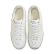 n love with the classic look of '80s basketball but have a thing for the fast-paced culture of today's game? Meet the Nike Court Vision Low Next Nature. Made from at least 20% recycled materials by weight, its crisp upper and stitched overlays are inspired by the days of hook-shots and tube socks. The padded collar and rubber outsole bring comfort and traction for your world.