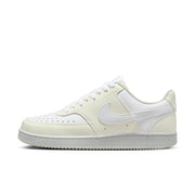 In love with the classic look of '80s basketball but have a thing for the fast-paced culture of today's game? Meet the Nike Court Vision Low Next Nature. Made from at least 20% recycled materials by weight, its crisp upper and stitched overlays are inspired by the days of hook-shots and tube socks. The padded collar and rubber outsole bring comfort and traction for your world.