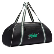 his bag keeps everything you need for your class, workout or adventure one zip away. It has a spacious main compartment and zippered pockets inside and out for quick-grab organization. Carry it by hand or over your shoulder so your gear is always close. This product is made with at least 65% recycled polyester fibers.