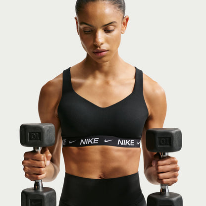 Nike Indy High Support Padded Adjustable Sports Bra - Black