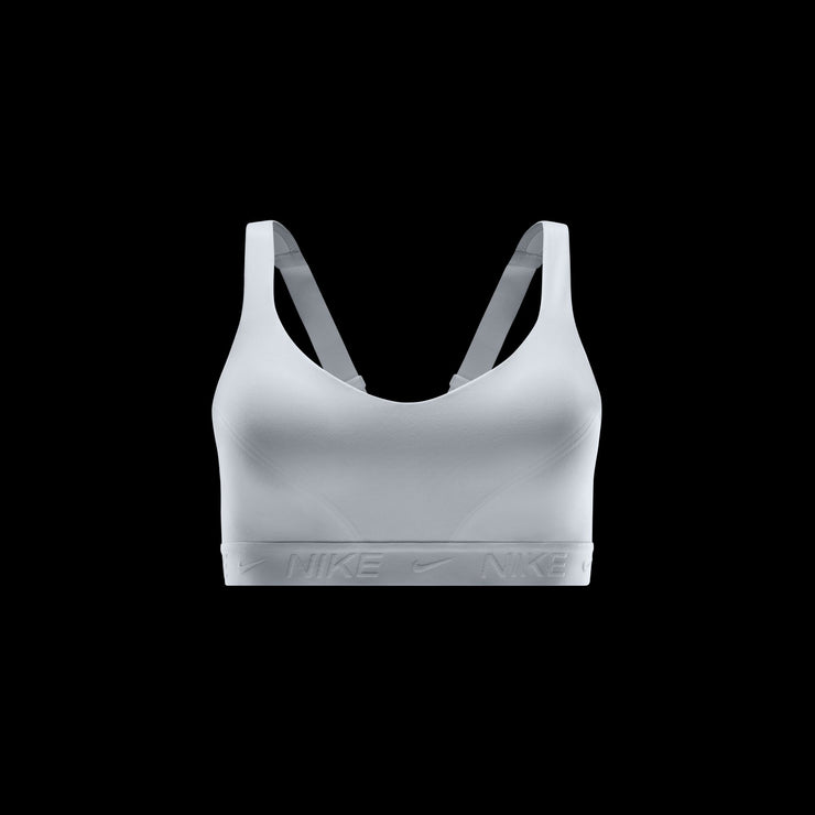 In this sleek, stay-put sports bra, you're in control of your workout and your day. High support gives you a locked-in feeling and helps keep motion to a minimum, making it ideal for runs and high-impact sports. Smooth, quick-drying fabric gives the bra a clean finish so you can wear it your way.