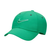 Bring the casual vibes to any outfit with our Nike Club cap. Its classic 6-panel design comes in soft, unstructured twill fabric with a pre-curved bill for easy styling. The mid-depth crown features an outlined Swoosh for a polished finish. The back strap and tri-glide closure helps you find the right fit.