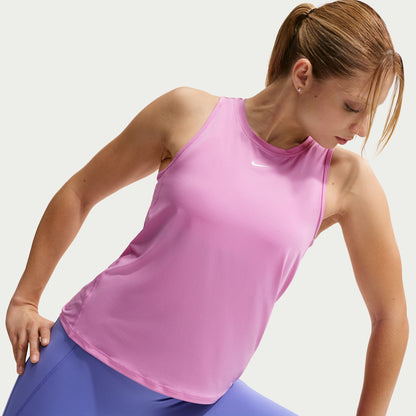 this Nike One Classic tank top is ready for whatever you are. Lightweight, silky-smooth fabric dries quickly and works for wherever your day takes you. A timeless, easy-fitting style and sweat-wicking tech 