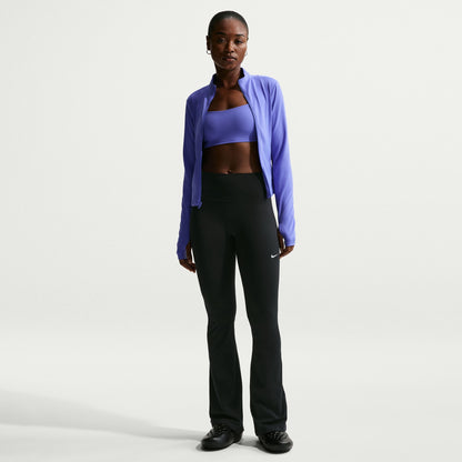 These nonsheer flared leggings help keep you covered with midweight, peachy-soft fabric that stretches with your every move.