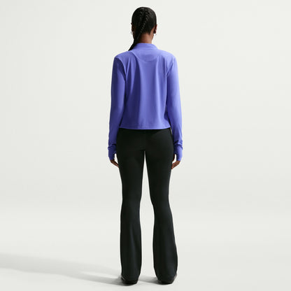 These nonsheer flared leggings help keep you covered with midweight, peachy-soft fabric that stretches with your every move.