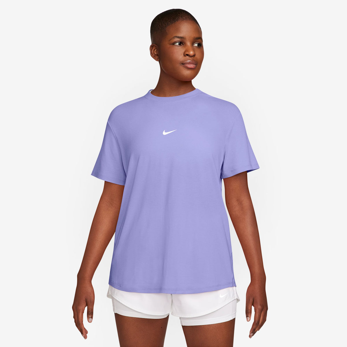 Nike One Relaxed Dri-FIT Short-Sleeve Top - Purple Pulse