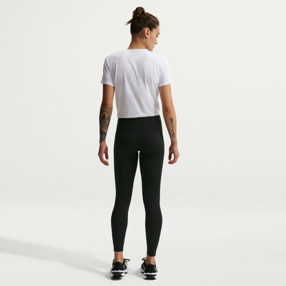 Nike One Seamless Front High-Waisted Full-Length Leggings - Black