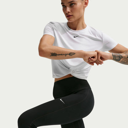 Nike One Seamless Front High-Waisted Full-Length Leggings - Black