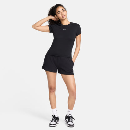 Nike's smooth jersey feels stretchy with a slight drape, giving it a comfortable, body-skimming feel.