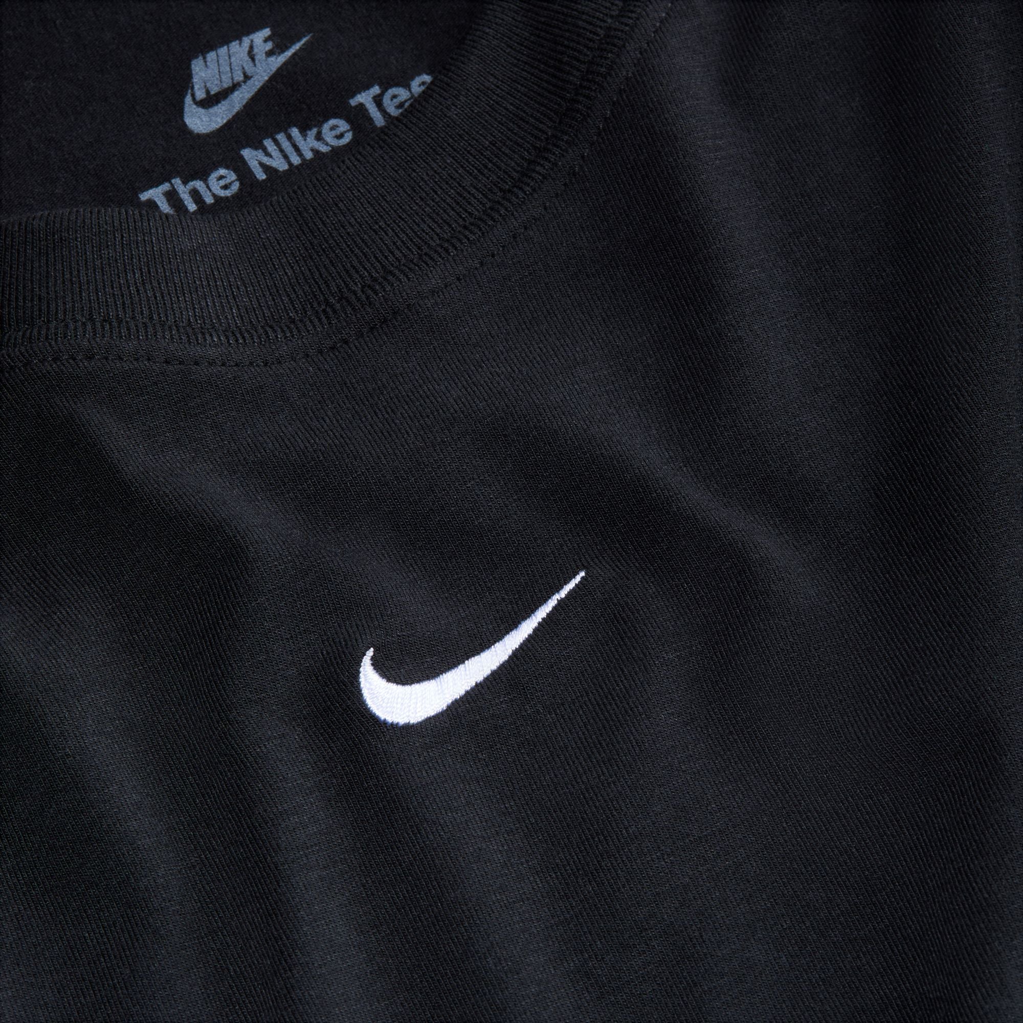 Nike's smooth jersey feels stretchy with a slight drape, giving it a comfortable, body-skimming feel.