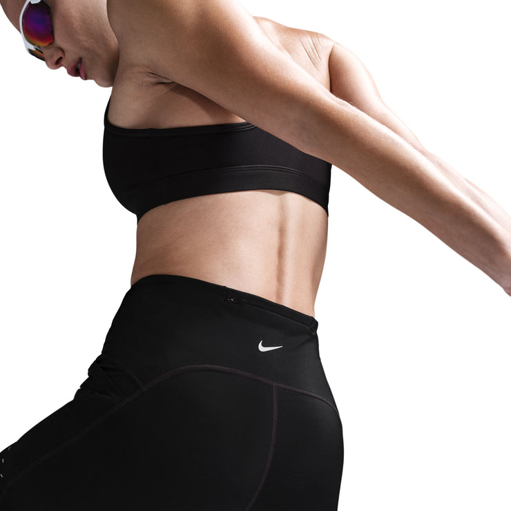 Nike Swift  High-Waisted 4" Tight Running Shorts with Pockets - Black