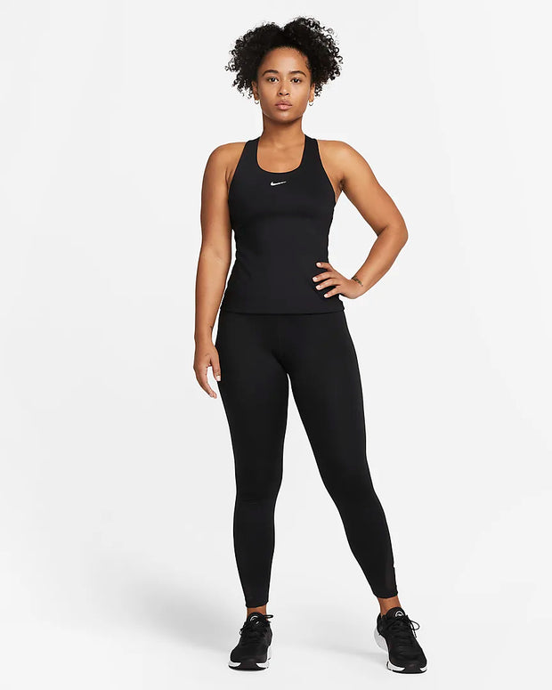 When you want it all, this tank is the pick. The iconic Swoosh bra is built in and smooth, stretchy fabric snuggly holds you, so you're set with everything you need to go from the office to the gym and back again. 