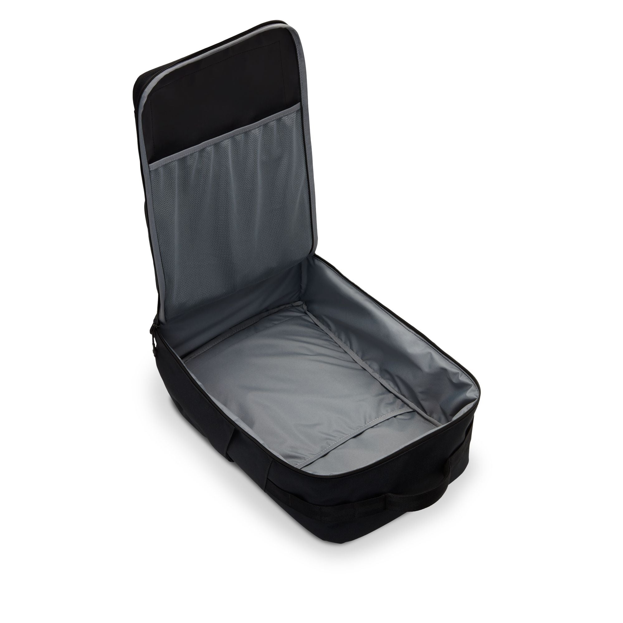 Zippered tech pocket holds up to a 16" laptop.
Padded back and shoulder straps provide a comfortable fit.
Densely woven polyester provides heavyweight support.