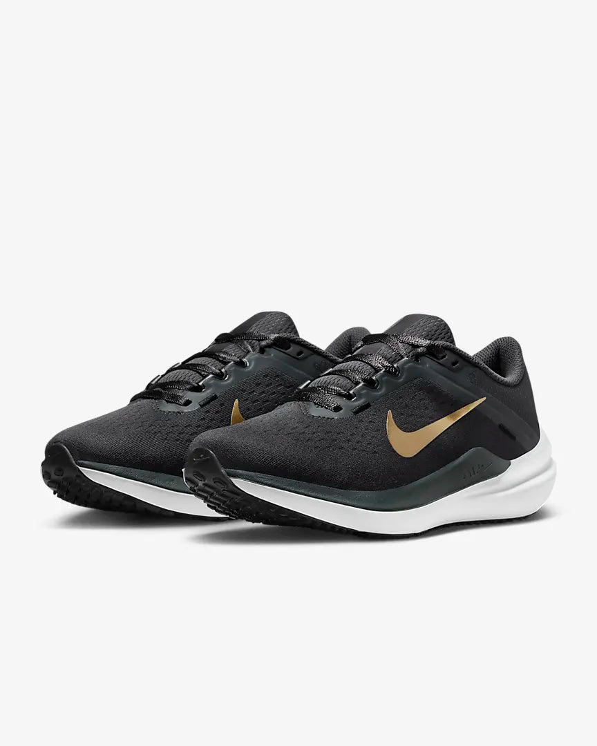 Nike Winflo 10 Women s Road Running Shoes Black Metallic Gold