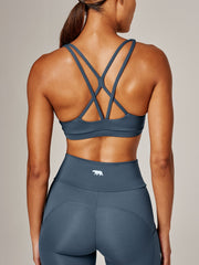 Turn heads with the all-new 'apex' push up sports bra. Constructed in Peach Me Elite perfection with a velvety soft finish, that smooths and sculpts. Show off your back with the thin strap detail. Team with the Peach Camelflage legging and stroll that coastal walk or hit the gym with the most versatile workout set in your wardrobe
