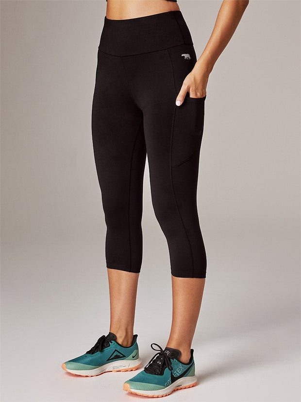 Women's Thermal Leggings & Tights. Running Bare Flex Pocket Tight.