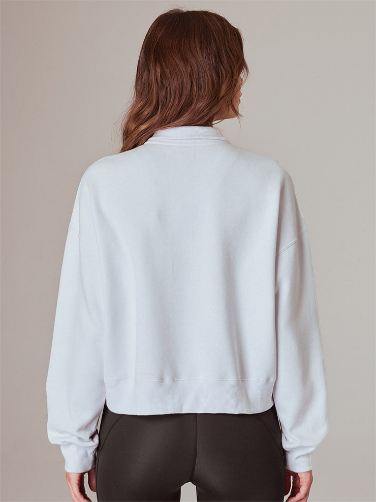 Elevate your weekend style with the luxe Running Bare Funnel Neck Sweat. This half zip sweatshirt is crafted from heavy-duty 300gsm sueded fleece, offering ultimate warmth and comfort to keep you snug all season long