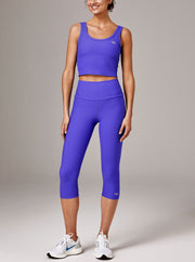 Super soft and supportive, the Olympus Rib Werk It! 3/4 Legging is made for all the ways you move, these oh-so-chic ribbed tights feature a high waist ideal for low impact and mat-based workouts. Team with the matching Dharma Sports Bra to set a super stylish new tone at your weekly yoga and pilates workout.
