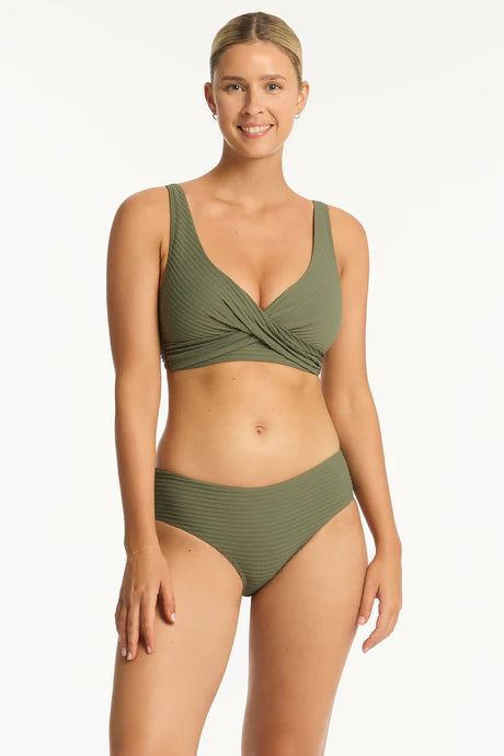 Spinnaker Mid Bikini Pant - Khaki