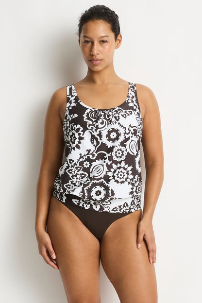 Kastello Blouson Tank Tankini - Espresso