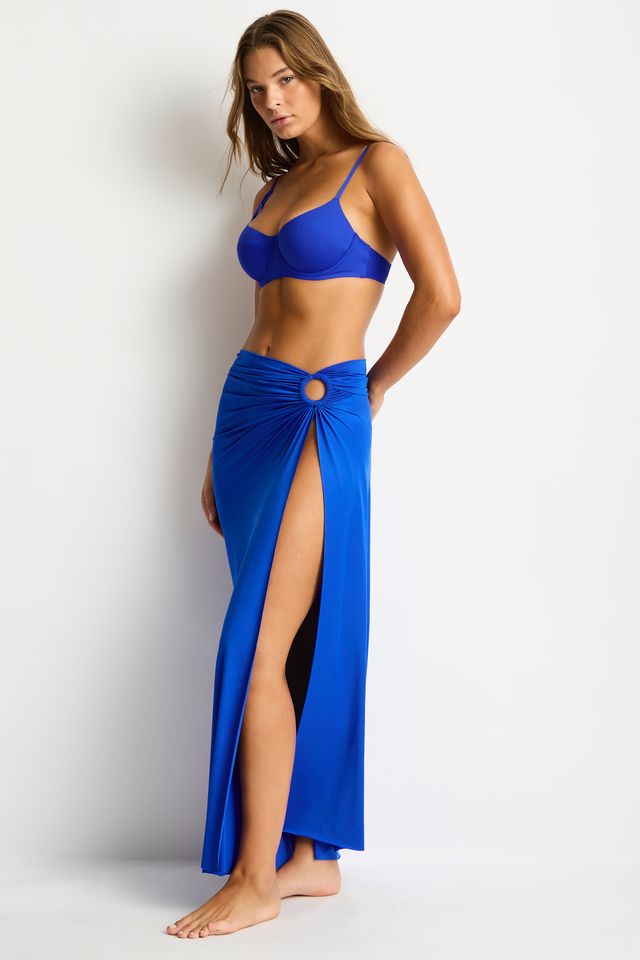 Mythos Ring Cover Up Skirt - Cobalt