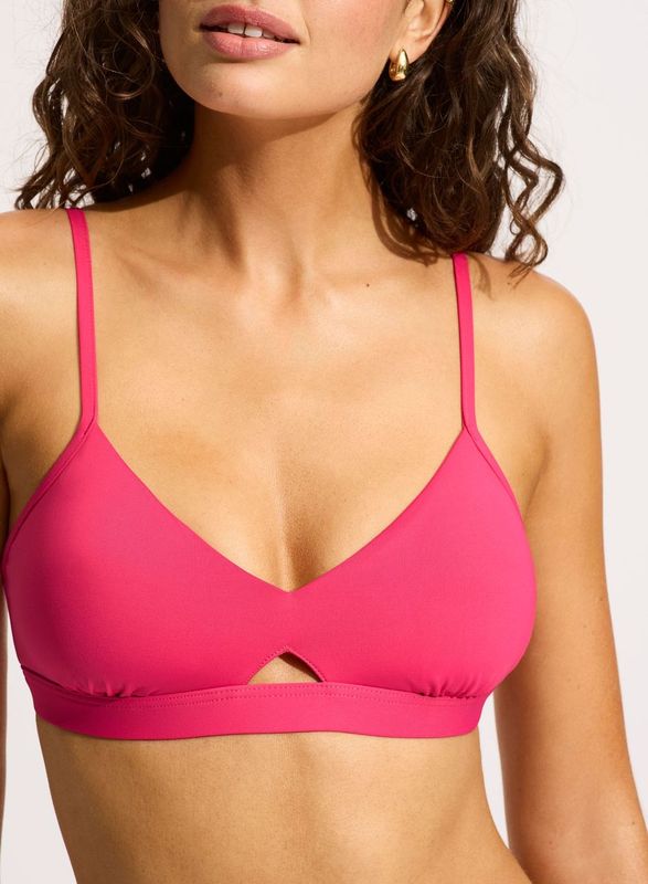 Seafolly Collective Hybrid Bralette - Raspberry